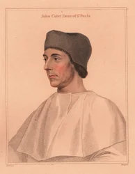 John Colet, St. Paulin katedraalin dekaani, 1812 (kaiverrus)
