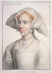 Mary Tudor (1516-58) kaiverrus Francesco Bartolozzi (1727-1815) (kaiverrus)