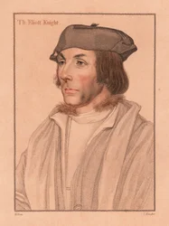 Sir Thomas Elyot, englantilainen diplomaatti ja tutkija, 1812 (kaiverrus)