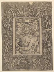 Ecce Homo koristereunuksella, jossa näkyy Bacchuksen voitto, 1511.