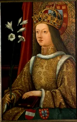 Portugalilaisen Alienorin muotokuva vuoden 1468 alkuperäisen (maalauksen) mukaan