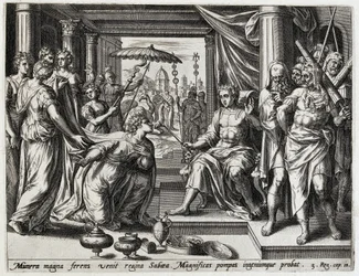 Salomo ontangt de koningin van Seba Geschiedenis van Salomo (sarjan nimi) Kuningas Salomon historia (...) (sarjan nimi) Vanhan testamentin pyhän historian aarre, valittu tämän taiteen erinomaisimpien kuvien avulla