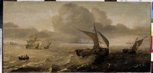 ""La tempete en mer"" (Myrskyinen meri) Hans Goderisin (1622-1642) maalaus 1600-luvun Eremitaaši, Pietari