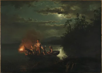 Keihäskalastus Kroderen-järvellä