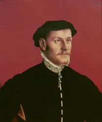 Miehen muotokuva, joka on perinteisesti tunnistettu Sir Thomas Moreksi (1478-1535).