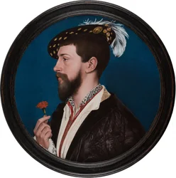 Muotokuva Simon Yrjö Cornwallin kuninkaasta , noin 1535-40 (sekatekniikka tammipuulle)