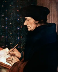 Desiderus Erasmus 1497-1543, hollantilainen humanisti ja tutkija, 1523.