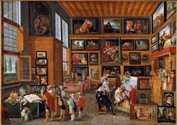 Taidegalleria. (Maalaus