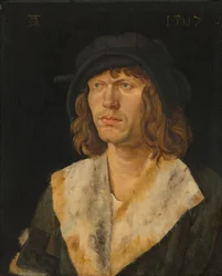 Miehen muotokuva, c. 1507 (öljy paneelissa)