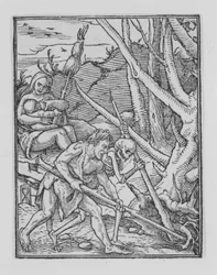 Adam kaivaa, The Dance of Death, n. 1526, julkaistu 1538.