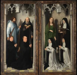 Pyhän Johannes Kastajan ja Pyhän Johannes Evankelistan triptyykin ulkopuoli