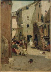 Roman Ghetto III / maalaus Hans Peter Feddersen
