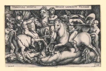 Hercules taistelee troijalaisia vastaan