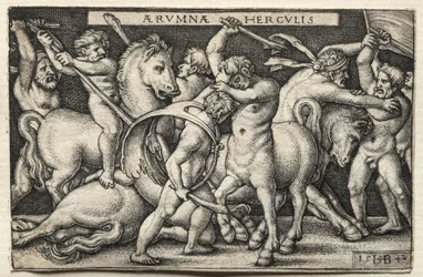Herkuleen työt: Herkules voitti kentaurit, 1542.