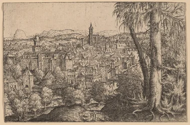 Näkymä Steyristä Ennsissä, 1554.