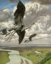 Wondrous Birds, 1892 (öljy pahville)