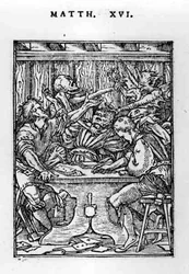 The Gamesters, Kuoleman tanssi -sarjasta, kaiverrus Hans Lutzelburger (fl.1505-26) n. 1526-28