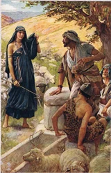 Rachel, kuvitus teoksesta "Women of the Bible", julkaisija The Religious Tract Society
