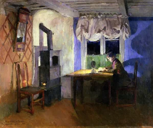 Lampun valossa, 1890