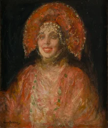 Madame Plevitzskaia, noin 1927 (öljy kankaalle).