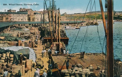Wharf Scene, Havanna, Kuuba, 1910