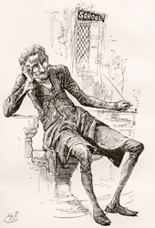 Kuvitus Charles Dickensin The Old Curiosity Shopista