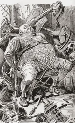 Ilustração para o romance de Charles Dickens, Barnaby Rudgefinnish
