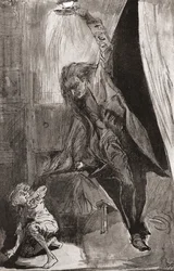 Kuvitus Charles Dickensin romaaniin The Ghost