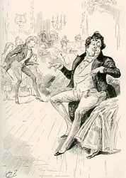 Turveydrops, Senior ja Junior. Harry Furnissin kuvitus Charles Dickensin romaanille Bleak House, The Testimonial Editionista, julkaistu 1910.