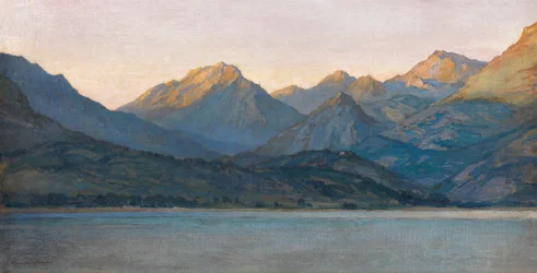 Ilta, Alpes-Maritimes Cap-Martinista (öljy kankaalle)
