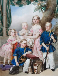 Oldenburgin herttua Pietarin lapset 18121881: Alexandra, Katharine, Nikolaus, Alexander ja Georg