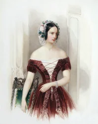 Venäjän suurherttuatar Aleksandra Nikolajevna, 1825-1844, c1840.