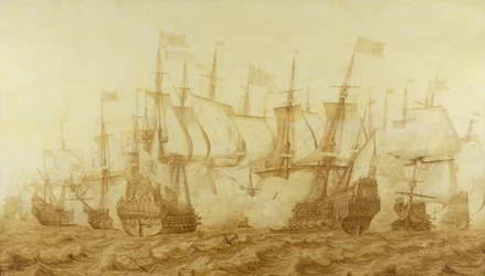 Gabbardin taistelu, 2. kesäkuuta 1653, noin 1653 (grisailleaulu paneelille).
