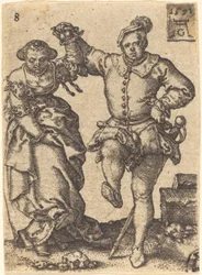 Tanssiva pariskunta, 1551.