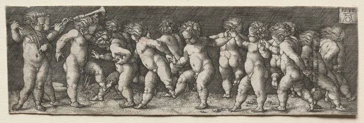 Viisitoista tanssivaa alastonta lasta, 1535