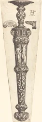 Suuri tikarituppi alastonparin kanssa, 1536.