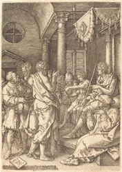 Danielin todistuksen perusteella tuomitut kaksi vanhinta, 1555.