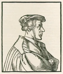 Heinrich Cornelius Agrippa von Nettesheim (1486-1535) nimisivun kaiverrus De occulta philosophia libri tres -kirjasta, joka julkaistiin vuonna 1533.
