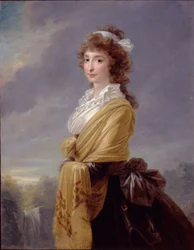 Kreivitär Elisabeth von Thun-Hohensteinin 1764-1806 muotokuva, 1787