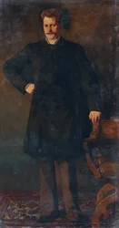 Oopperalaulaja Theodor Reichmannin muotokuva 1849-1903, 1879.