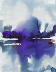 Sumuisen violetti heijastus