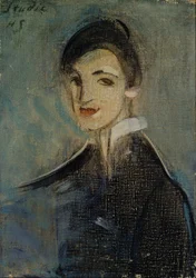 Laulajatar mustissa, 1916-1917.