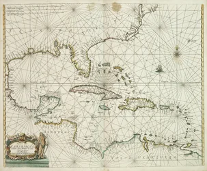 Caribische eylanden Pascaerte, from de Barbados tot aende Bocht van Mexico