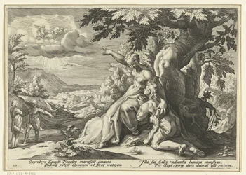 Clymene määrää Phaethonin isänsä, auringonjumalan Ovid