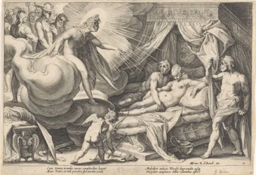 Apollo yllätti Marsin ja Venuksen Metamorphoses of Ovid (sarjan nimi)