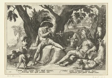 Mercury soittaa huilua Argusille Ovid