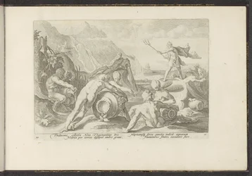 Neptunus ja jokien jumalat aiheuttavat tulvan Ovid