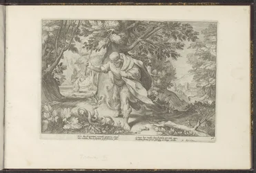 Tiiresias iskee kahteen pariutuvaan käärmeeseen Ovid