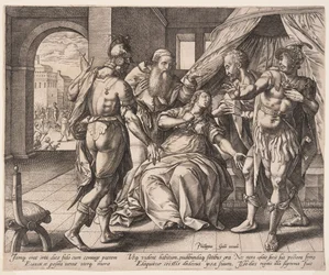 Lucretia tappamassa itseään, Lucretian tarinasta The Story of Lucretia