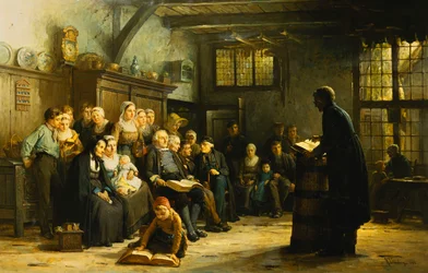 Sunnuntai-iltapäivä Takapihalla, 1883